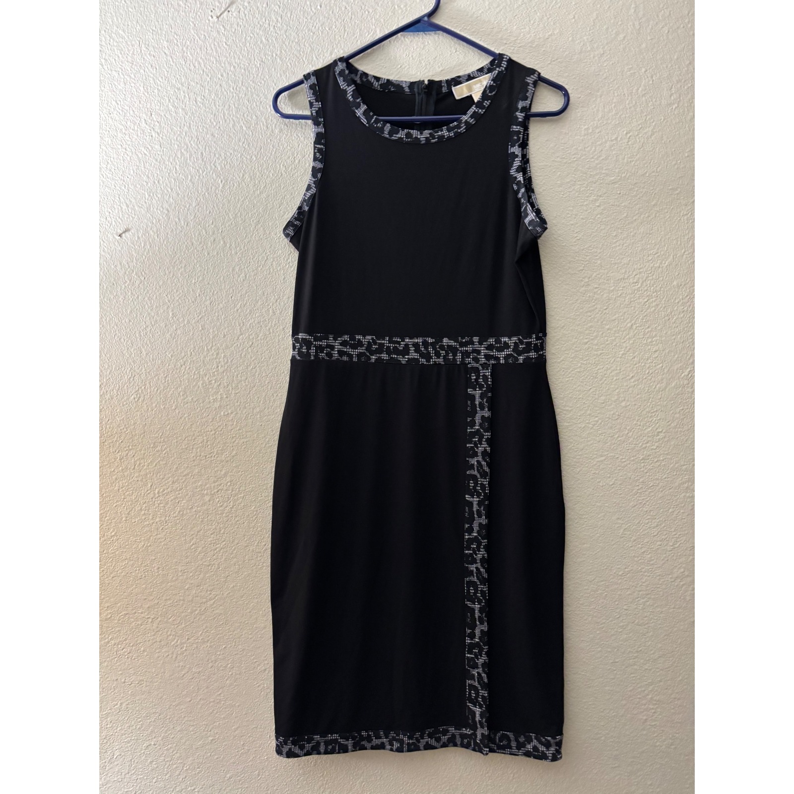 Michael Michael Kors Black Sheath Dress Sleeveless Career Office Party A743
